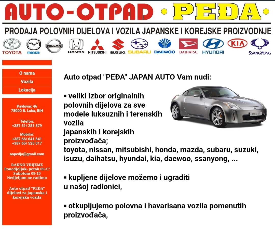 Autoservis Pedja Japanska auta japan